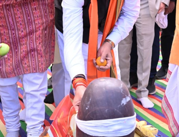 *सिरीमकेला नील कंठेश्वर महादेव मंदिर प्राण प्रतिष्ठा समारोह में हुए शामिल,क्षेत्रवासियों के लिए समुदायिक भवन बनाने की घोषणा*
