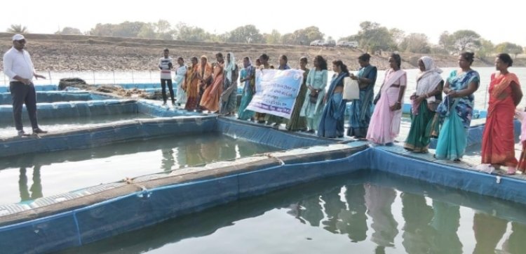 कहाँ के बिहान समूह सदस्यों का लखपति दीदी बनाने एकस्पोजर विजिट हुआ,अब आधुनिक तकनीक से होगा मत्स्य पालन