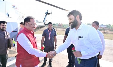 मुख्यमंत्री श्री विष्णुदेव साय का बगिया आगमन पर हुआ आत्मीय स्वागत