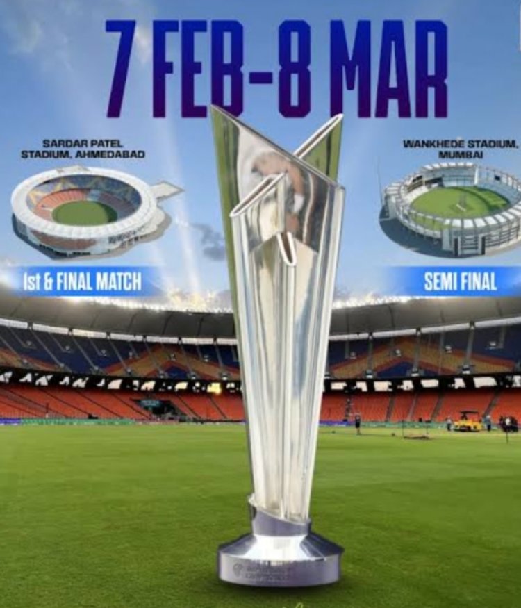 T20 वर्ल्ड के 2026   महाकुम्भ का महा मुकाबला आज भारत और न्यूजिलैंड के बीच होगा ,पहुंचेंगे बड़े बड़े हस्ती, पुरी जानकारी के लिए पढ़ें बोलती खबर पर