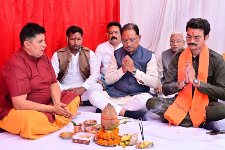 मुख्यमंत्री श्री विष्णुदेव साय ने 19.51करोड़ रुपये   लागत के 6  विकास कार्यों का किया भूमिपूजन