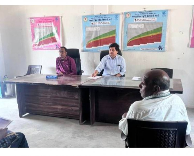 पत्थलगांव के तमता मुढ़ापारा में आयोजित राजस्व सम्बन्धी समस्याओं का शिविर लगाकर किया गया लोगों समाधान