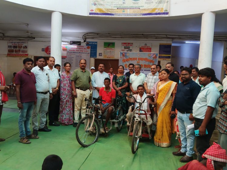 पत्थलगांव शिविर में 383 दिव्यांगजनों को मिला लाभ,,,168 दिव्यांगजनों का हुआ प्रमाणीकरण