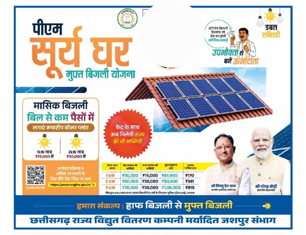 सौर ऊर्जा अपनाएं, बिजली बिल घटाएं: प्रधानमंत्री सूर्यघर मुफ्त बिजली योजना का उठाएं लाभ