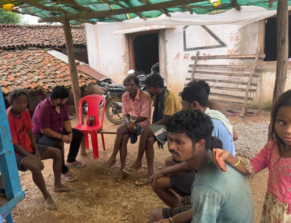 जनपद उपाध्यक्ष अरविंद गुप्ता ने पहाड़ी कोरवा बस्ती में सुनी प्रधानमंत्री नरेंद्र मोदी के 'मन की बात'
