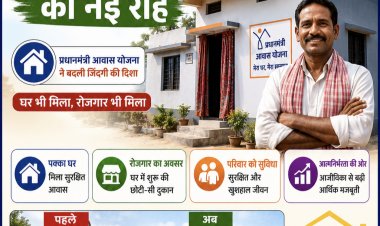 पक्की छत के साथ मिली आजीविका की नई रहा,,पढ़ें पुरी खबर और जानें पुरी कहानी