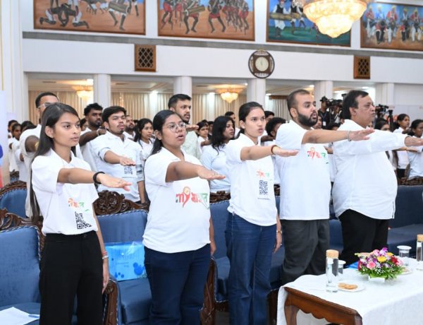 100 सप्ताह की मुहिम शुरू: नशे के खिलाफ युवाओं ने भरी हुंकार, विकसित भारत का लिया संकल्प