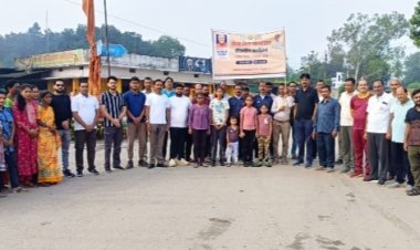 सेवा मेरा योगदान’ अभियान में बगीचा का जोश, वॉकथॉन से दिया नशामुक्त समाज का संदेश
