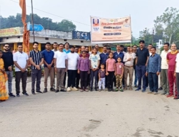 सेवा मेरा योगदान’ अभियान में बगीचा का जोश, वॉकथॉन से दिया नशामुक्त समाज का संदेश