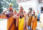 बंदरचूआ में भक्ति का उल्लास, मां दुर्गा की अगवानी में निकली भव्य कलश यात्रा; कौशल्या साय हुईं शामिल