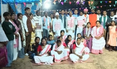 साहीडांड में दशई करम की धूम, आदिवासी परंपरा और संस्कृति के रंग में रंगा समाज